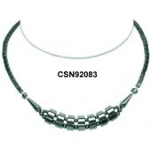 Hematite Beads Pendant Beads Stone Chain Choker Fashion Women Necklace